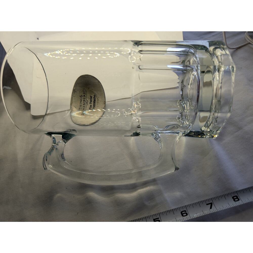 King Papa Beer Mug Extra Large Clear Glass 32oz Beer Mug